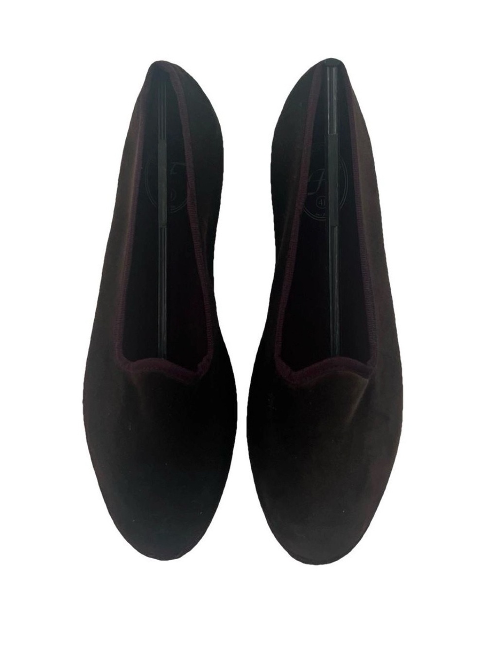 Flabelus Augustina velvet flats Size 41 US 9 Brown New in box